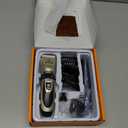 oneisall Dog Clipper Low Noise, Dog Grooming Kit with Rechargeable, Dog Shaver Cordless Electric Quiet Hair Clipper Set for Dog Cats PetsGold