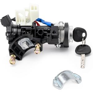 81910-B2100 Ignition Lock Switch Assembly with Keys Compatible with Kia Soul Soul EV 2014-2019, Ignition Lock Cylinder with Housing Replace# 81910B2100, 81450-34190, 81905-B2110