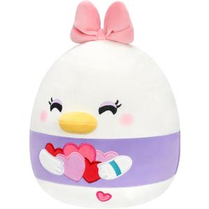 SQUISHMALLOW 8INCH DAISY DUCK WITH HEARTS PLUSH, 2 Pcs