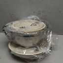 Mixing Bowls with Lids Set, 6 PCS Stainless Steel Mixing Bowls with 3 Grater Attachments, Kitchen Food Storage Organizers Nesting Mixing Bowl, Large Size 4.5, 3.5, 2.1, 1.5, 1.1, 0.7QT (Khaki)