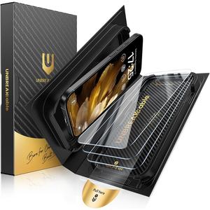 UNBREAKcable for iPhone 16 Pro Max Screen Protector [Quick-Installation Box] 3-Pack 9H+ Hardness Shatterproof Tempered Glass [99.99% HD Clear] [Case Friendly] [Bubble Free] for iPhone 16 Pro Max 6.9"