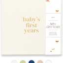 Lamare Baby First Year Book Baby Memory Book for Girls & Boys - Baby Milestone Book from Pregnancy to Childhood Cute Baby Book Keepsake Gift