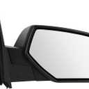 ECCPP Passenger Side Mirror Power Heated Right Rear View Mirror Chrome fit 2014 2015 2016 2017 For Chevy Silverado 1500 GMC Sierra 1500