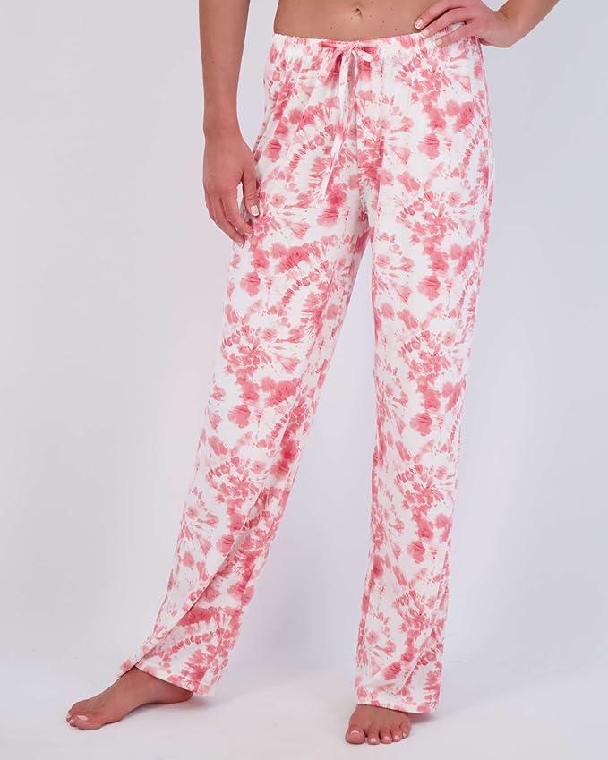 Real Essentials 1 Pack: Womens Ultra-Soft Comfy Pajama Lounge Pants Sleepwear (XX-Large, Soft Knit Set G)