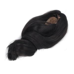 Soft Silk Doll H Wig /6 5.5-17.5cm Head Circumference y H - Decoration Doll Wig for Dolls, Soft and Silky L - Ideal for Doll Ecoration (Black)