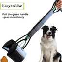 ienjoyed Dog Pooper Scooper for Large Medium & Small Dogs Heavy Duty,Long Handled Dog Poop Scooper for Grass,Durable Dog Poop Pick Up Tool (Dark Green)
