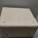 3-in-1 Dog Ramp with Storage  Pet Stairs for Dogs & Cats, Easy on Joints for Senior & Injured Pets, Hidden Storage Footstool, Anti-Slip, Supports 220 lbs, 18" High for Beds & Sofas (Beige-pro)