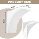 UNIFAMILY 2Pcs Gypsum Doorway Arch Kit, 8.5 x 8.5 x 5IN Interior Doorway Precurved Drywall, Rounded DIY Arch Doorway Kit for Corner Molding, Easy to Add Wall Arch Molding to Any Opening for Decoration