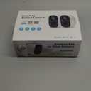 Security Cameras Wireless Outdoor, 2K Battery Powered WiFi Wireless Security Camera Outdoor, AI Motion Detection, Color Night Vision IP66 Weatherproof 2-Way Talk Siren Alarm SD/Cloud Storage, 2 Pack