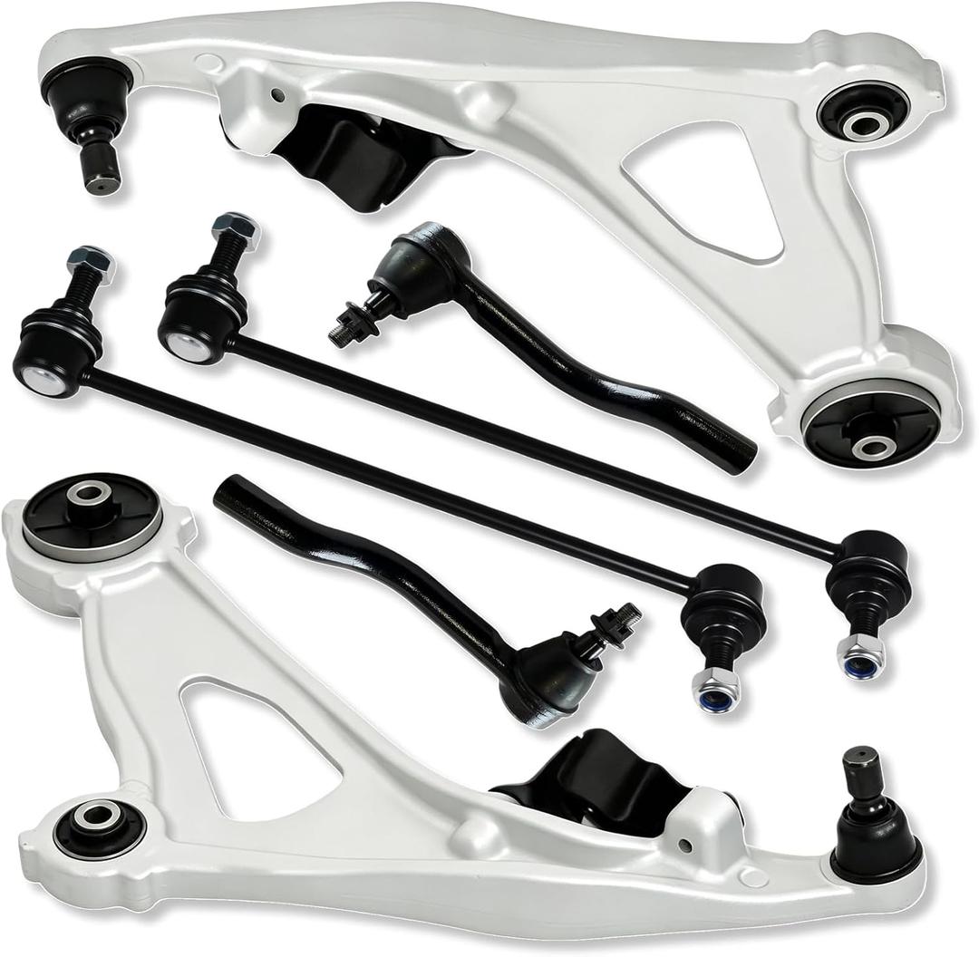 6PCS Front Lower Control Arm Sway Bar End Link Tie Rod Fit for Infiniti 2013 JX35, 2014 2015 2016 2017-2019 QX60, for Nissan 13-19 Pathfinder K623063 K623064 K750094 K750095 ES801265 ES801266