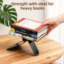 HappyHapi Book Ends, Bookends for Shelves, 24pcs Metal Bookends, Book Ends for Heavy Books Holders for Office Home Library Book Ends Supports, Book Ends to Hold Books Heavy Duty