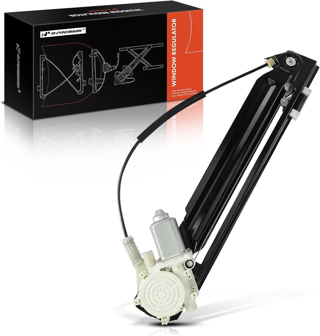 A-Premium Electric Power Window Regulator with Motor Compatible with BMW E39 525i 2001-2003 528i 1999-2000 (from 3/1999) 530i 540i M5 Rear Driver Side