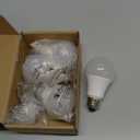 Timer Light Bulb, A19 Equivalent 100W LED Bulb, 12/6/3H Built-in Automatic Timer, 11W 5000K Daylight, 1200LM, E26 Base, Non-Dimmable, Auto On/Off for Outdoor & Indoor Security, 4 Pack