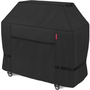 Porch Shield 54W x 24D x 46H inch Premium Gas Grill Cover Up to 52 inch, Waterproof and Fade Resistant 600D BBQ Covers for Weber, Brinkmann, Char-Broil and More, Black