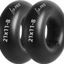 AR-PRO 22x11-8, 21x11-8 Inner Tubes for ATV, Lawn Tractor, Garden Trailer, Golf Cart, Snow Blowers, and More - with TR6 Straight Metal Valve Stems - Made from Durable Butyl Rubber (2-Pack)