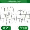 65"×50" Cucumber Trellis for Raised Bed,Tall Metal Arch Garden Trellis for Climbing Plants Outdoor,Vegetables,Plant Support Peas,Fruit,Flower,Grape,Tomato, Bean