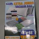 XX-Jumbo Size 48''X88'' Vacuum Storage Space Bags Extra Large for Blanket, Bedding, Comforters, Carpet, Sofa Pad Mattress, Pump Not Included (2 Pack)