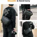 K&F CONCEPT Camera Sling Bag Crossbody Bag Waterproof Camera Shoulder Backpack DSLR/SLR/Mirrorless Camera Case