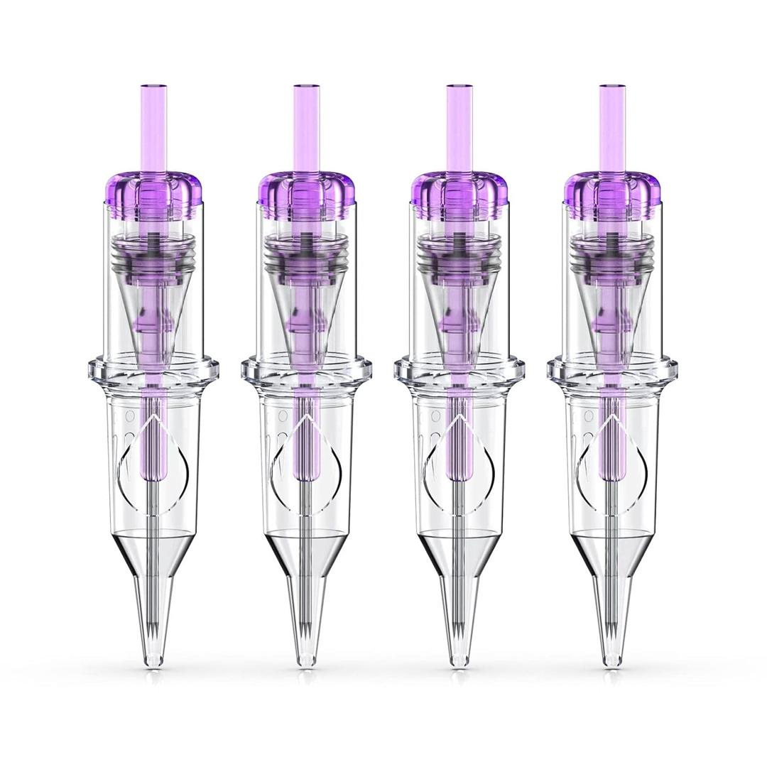 Wormhole Tattoo Cartridge Needles, 20pcs 3RL Disposable Tattoo Needle Cartridges Standard 3 Round Liner for Tattoo Pen Tattoo Cartridge Machine Permanent Makeup Tattoo Supplies (1203RL)