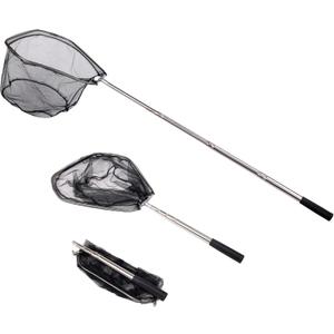 RESTCLOUD Fishing Landing Net with Telescoping Pole Handle, Fishing net Freshwater for Kids Men Women, Extend to 40-63 Inches