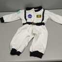 LXKIKMM Baby Toddler Boy Astronaut Costume Space Suit Cosplay Party Jumpsuit Halloween Rompers (18-24 Months, White)