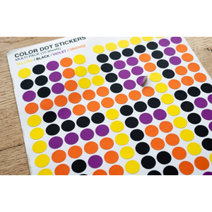Colored Dot Stickers Circle Color Coding Labels, 4 Color Style Colorful Coding Label Sticker for Office, Student Classroom, 30 Pack