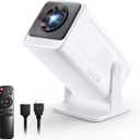 Mini Projector with WiFi and Bluetooth, Native 1080P Portable Outdoor Movie Projector, 4K Supported, Compatible with Smartphone/TV Stick/HDMI/USB/PS5, for Home Theater, Bedroom, Outdoor