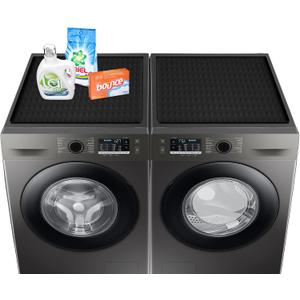 2 Pack Washer and Dryer Covers for the Top, 23.6'' x 19.7'' Silicone Rubber Mat for Laudry Machine & Dryer,Non-slip Heavy Duty Waterproof Washable Top Protector Mat Pad for Laundry & Kitchen