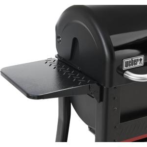 Weber Searwood 600/600XL Pellet Side Table Folding Side Shelf Adds 200 sq in Workspace & Holds 40 lb