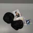 BARSDAR 2 PCS Black Messy Bun Hair Piece - Elastic Black Messy Bun Scrunchie for Women - Natural Looking Thick Soft Synthetic Large Fluffy Updo Hair Extensions Chignons Scrunchie Hairpieces Daily