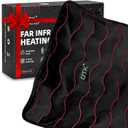 UTK Heating Pad for Back Pain Relief with Far Infrared Therapy, Infrared Heating Pad with Tourmaline, 2H Auto-Off for Shoulder, Period Cramps,Knee, Sciatica Pain Relief - 20'' x 24''