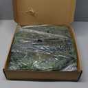 24" Real Touch Cedar Wreath for Front Door, Artificial Christmas Wreaths Faux Cedar Green Fake Pine Needles Wreath for Front Door Wall Windows Indoor Outdoor Christmas Decor