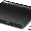 Rioddas External CD/DVD Drive for Laptop, USB 3.0 CD DVD Player Portable +/-RW Burner CD ROM Reader Writer Disk Duplicator Compatible with Laptop Desktop PC Windows Apple Mac Pro MacBook Linux