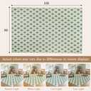 LBRO2M Machine Washable Rug Soft Pet Friendly Carpet 8X10 Green