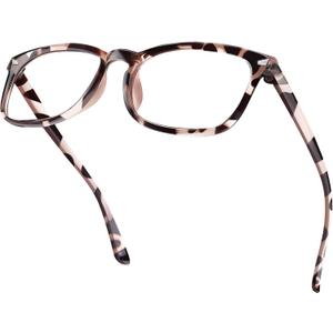 Blue Light Glasses for Woman Men | 99% Blue Light Blocking Glasses | Computer Glassess | Night Driving | Gaming | TV Phone Screen Reader Square Frame | Anti Eyestrain & UV Glare Protection ((2) Leopard & Wheat)
