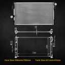 DWVO Radiator Compatible with 2007-2012 Dodge Caliber 2007-2016 Jeep Patriot Compass 2008-2014 Avenger 2007-2010 Chrysler Sebring 2011-2014 Chrysler 200 2.0L 2.4L 2.7L 3.6L V6 L4