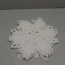 12pcs Large White Snowflakes Christmas Ornaments- 12" Big Plastic Glitter Hanging Snow Flakes for Christmas Tree Decorations Winter Indoor Outdoor Window Home Decor Giant Craft Snowflakes