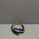 Columbia Men's Leather Casual Belt Tan & Brown Classic Style for Everyday Wear, 34, Khaki Stitched