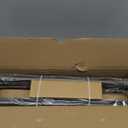 Black Walnut Wood Curtain Rods for Windows 66 to 120 1" Diameter Heavy Duty Window Curtain Rod Adjustable with Handmade Wood Grain Design for Living Room Bedroom Kitchen Farmhouse Outdoor