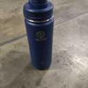 Takeya Originals 24 oz Vacuum Insulated Stainless Steel Water Bottle with Spout Lid, Navy