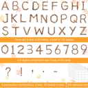 Geyoga 200 Pcs Large 6'' Bulletin Board Letters Font Letter and Punctuation Cutout Combo Set Big Classroom Alphabet Cutout for Bulletin Board Display School Chalkboard Wall Decor (Twigs,Brown)