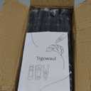 Trgowaul Velvet Hangers Clips, Pants Hangers Velvet Clips, Strong Finger Clips Perfect for Thin Velvet Hangers (80pc, Black)