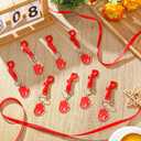 Red Ribbon Week Supplies Bulk Drug Free Keychains Red Ribbon Week Gift Keychains for Anti-drugs Campaigns
