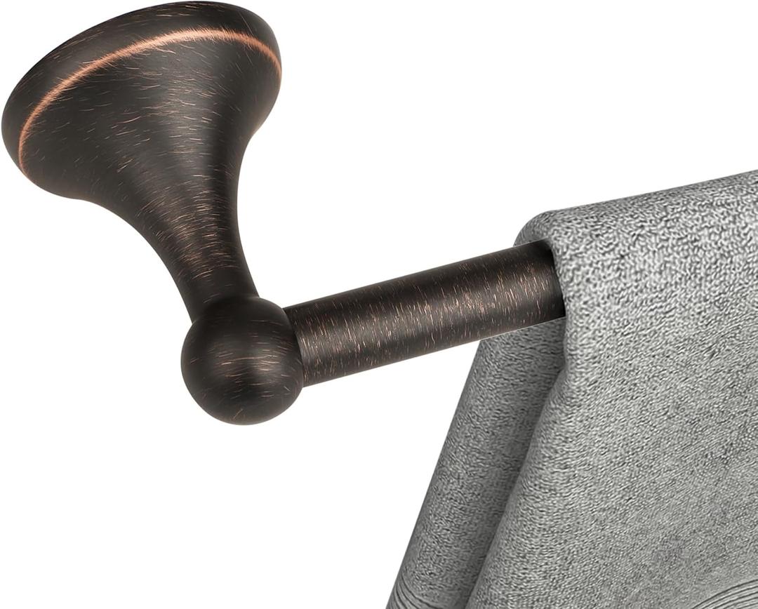 Ntipox Antique Bathroom Towel Bar Oil Rubbed Bronze, 24 Inch Towel Racks for Bathroom Wall Mounted,Bathroom Towel Holder Bronze,Home Decor Towel Rod