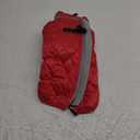 Warm Fleece Dog Coats with Durable Harness Buitl in D-Ring,Waterproof Puppy Jacket for Small Dogs,Dog Vest for Cold Winter, Red (Small)