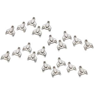 Blum 175L6630.22 CLIP Top Face Frame Adapter Plates with Off-Center Mounting and 3mm Clearance, 20-Pack
