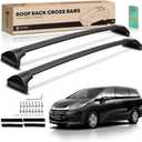 YHTAUTO Car Roof Rack Cross Bar Compatible with Honda Odyssey 2018-2025 w/Raised Rails Fixed Point, 165 Lbs Aluminum Alloy Cargo Bar for Rooftop Tent Kayak Bike Luggage Snowboard Ski Board Canoe