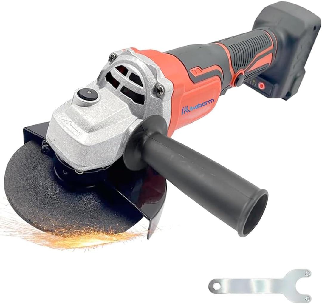 Cordless Angle Grinder for Milwaukee 18V Battery, Brushless Motor 3 Variable Speeds 4-1/2" Grinder for Cutting, Griding, Polishing (Not included Battery)
