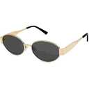 J&G Retro Oval Sunglasses for Women Men Trendy Sun Glasses Classic Shades UV400 Protection