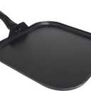 IMUSA 11in Bistro Aluminum Nonstick Square Griddle with Cool Touch Handle, Black